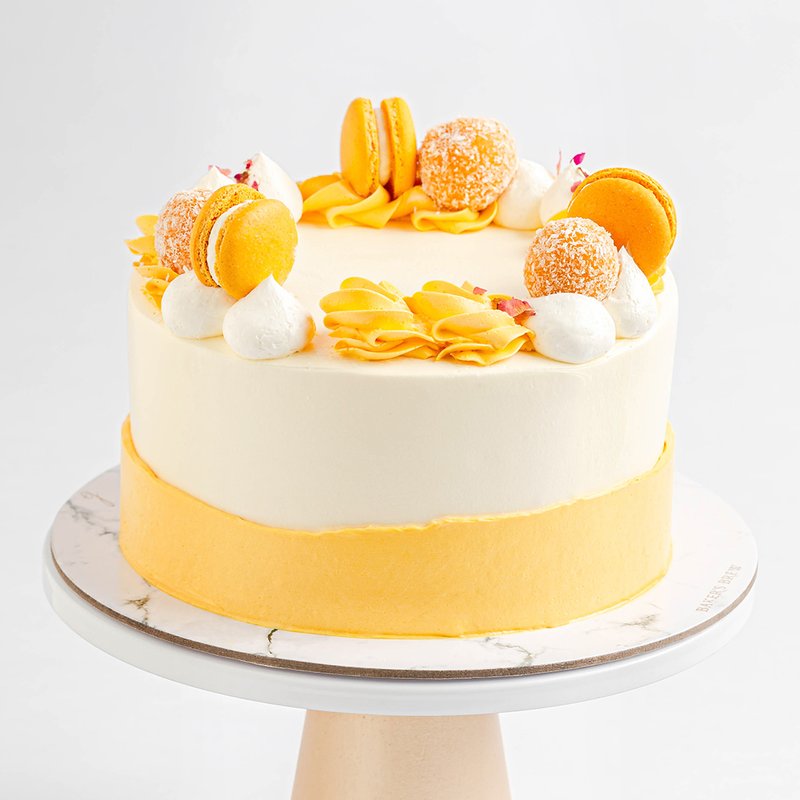 Lychee Mango Cake | Online Cake Delivery Singapore | Baker&#039;s Brew