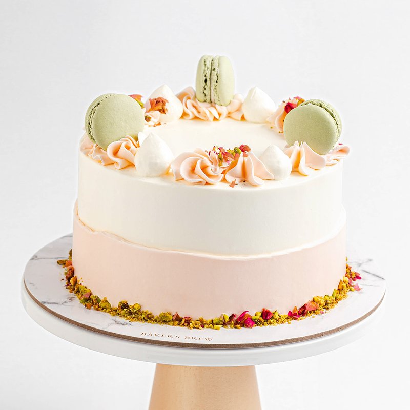 Roasted Pistachio and Rose | Online Cake Delivery Singapore | Baker&#039;s Brew