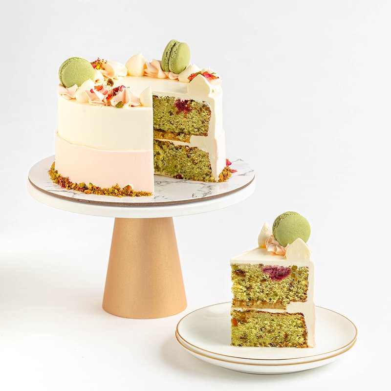 Roasted Pistachio and Rose | Online Cake Delivery Singapore | Baker&#039;s Brew