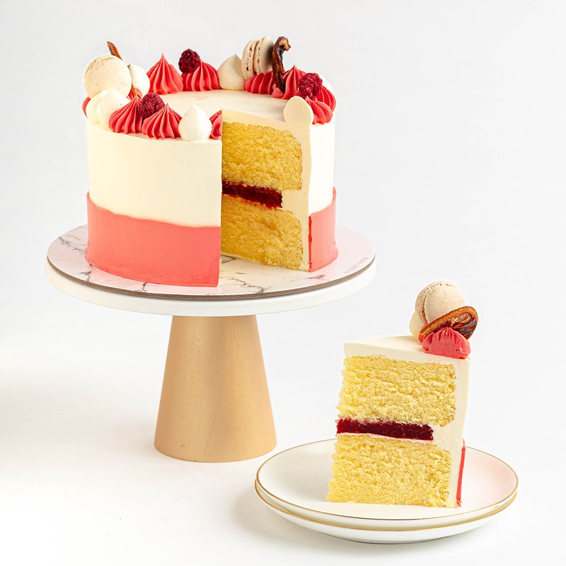 Lemon Raspberry Cake | Online Cake Delivery Singapore | Baker&#039;s Brew