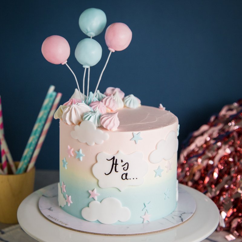 Gender Reveal Cake | Online Cake Delivery Singapore | Baker&#039;s Brew