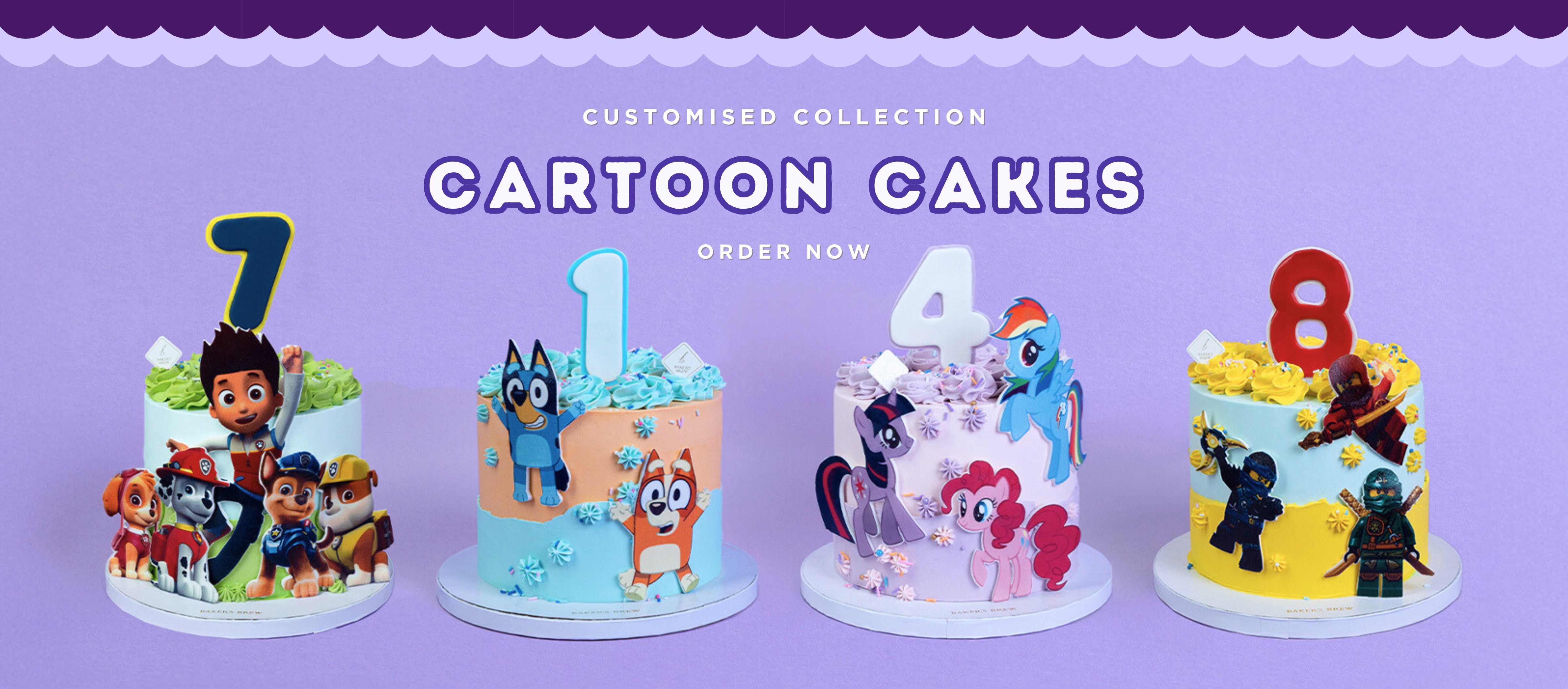 Kids Cartoon Character Cake