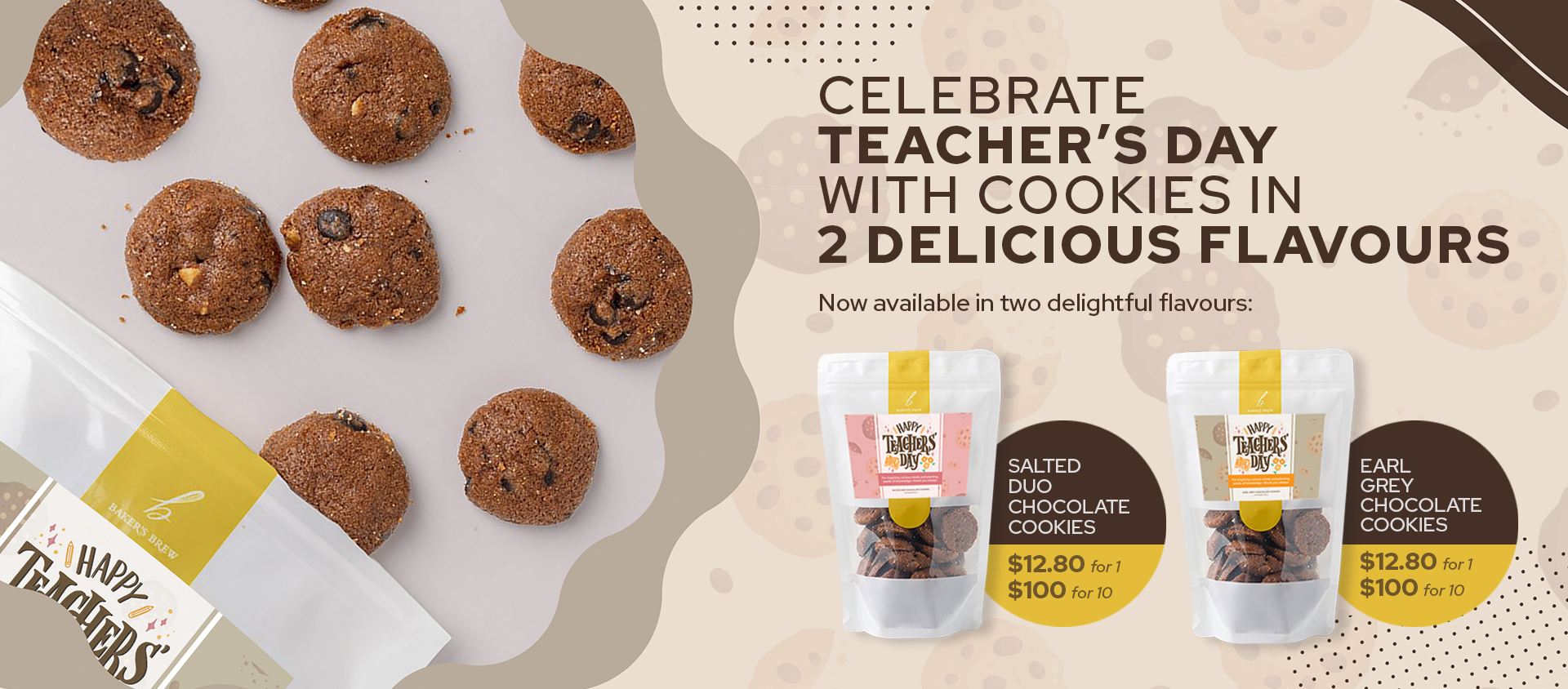 Teacher&#039;s day cookie bundle banner