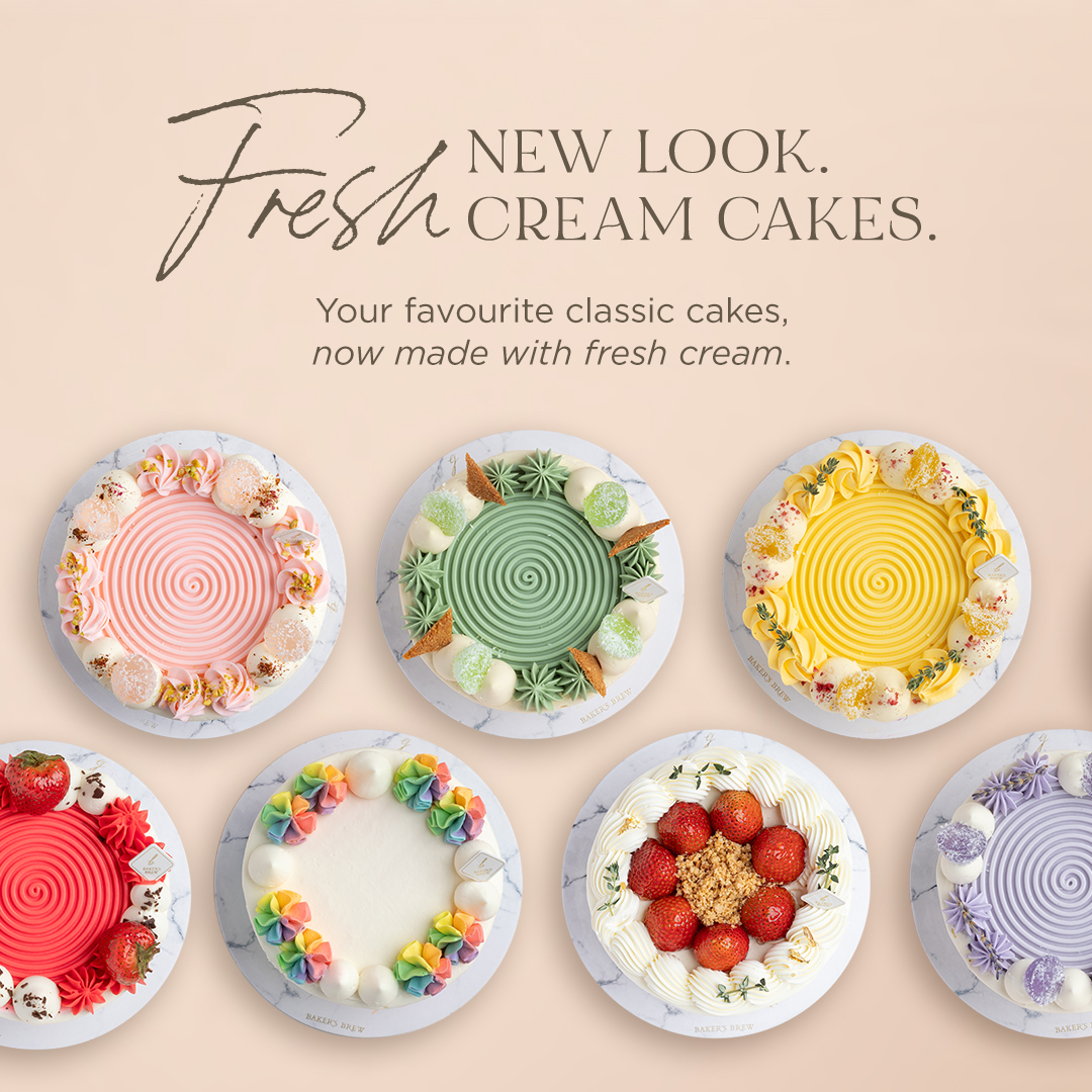 FRESH CREAM CAKES with NEW DESIGNS!