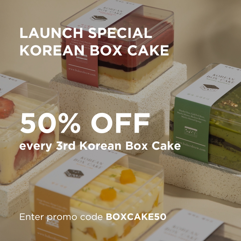 50% OFF Every 3rd Korean Box Cake