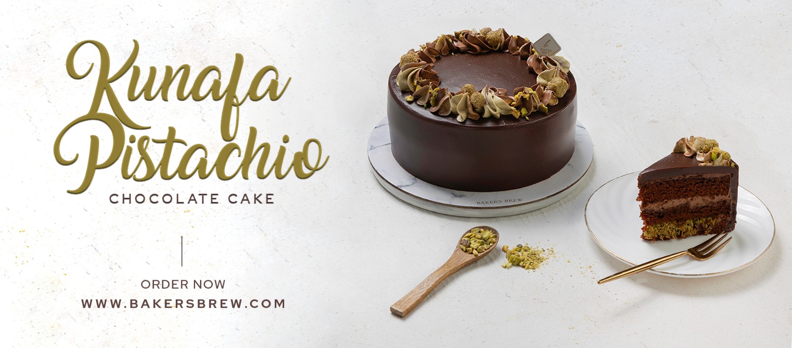 Kunafa Pistachio Chocolate Cake