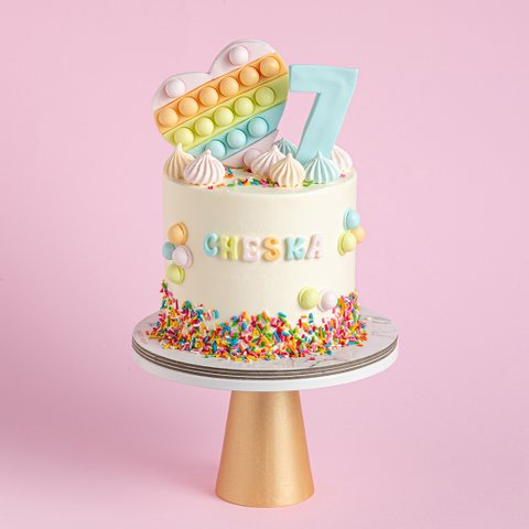 Rainbow Pop-it Cake