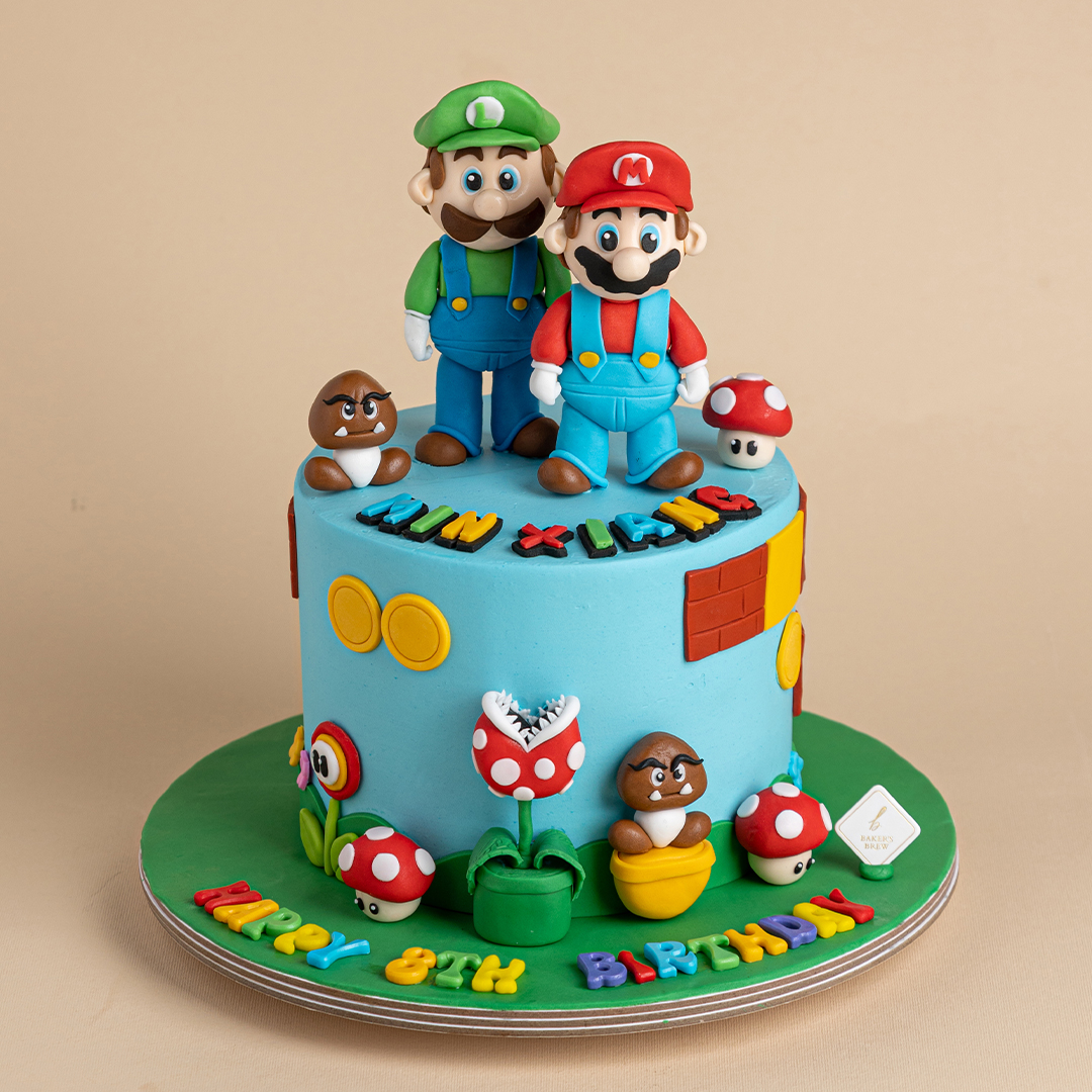 Mario Bros Sheet Cake