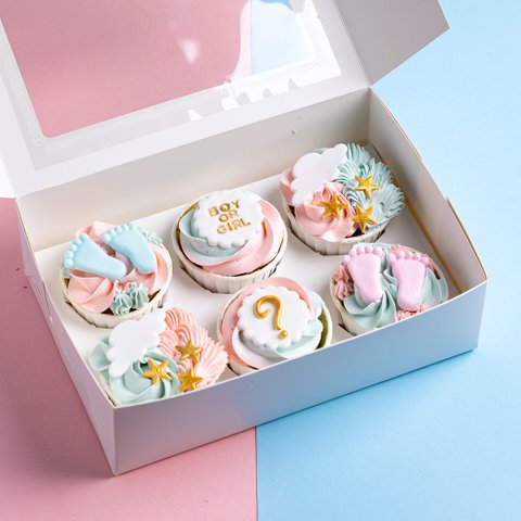 Boy or Girl - Gender Reveal Cupcakes