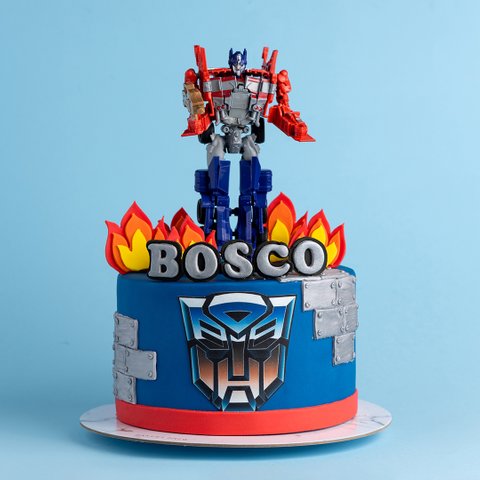 Optimus Prime Roll Out Cake