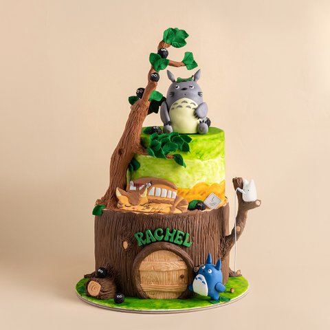 Totoro's Bake Forest Cake