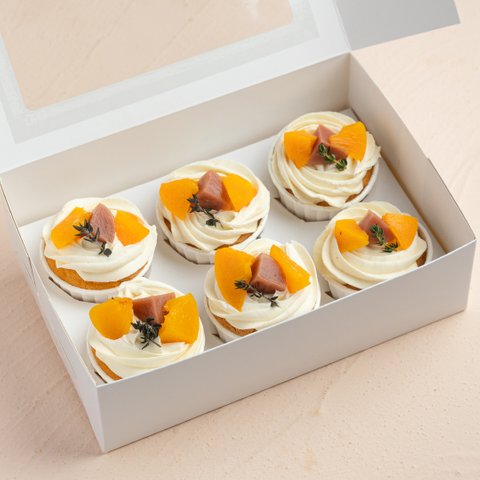 Yubari Melon Peach Cupcake 