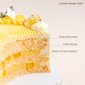 Lychee Mango Cake | Online Cake Delivery Singapore | Baker's Brew