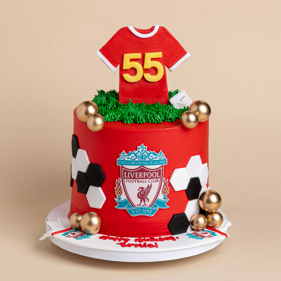 No.18 Liverpool FC theme - Decorated Cake by Louise - CakesDecor