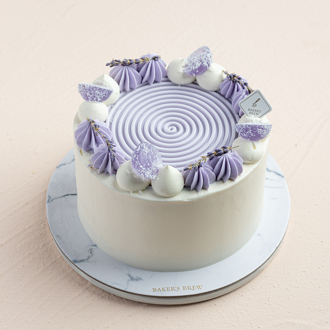 Earl Grey Lavender Cake Online Cake Delivery Singapore Baker's Brew