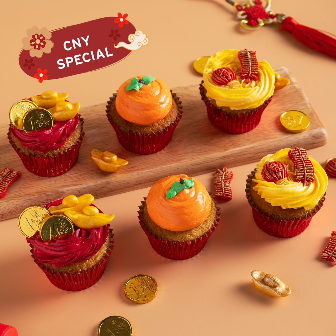 ORANGE FORTUNE CUPCAKES 3 Baker's Brew Studio Pte. Ltd.