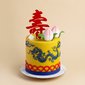 Traditional Oriental Longevity Cake | Customised Cake Singapore | Baker's Brew 