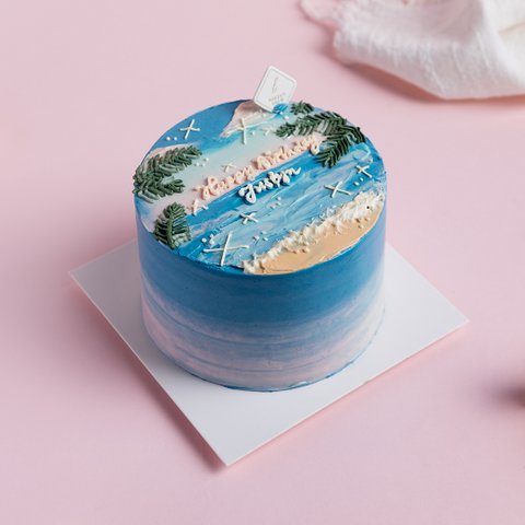 Sunrise Beach Bento Cake
