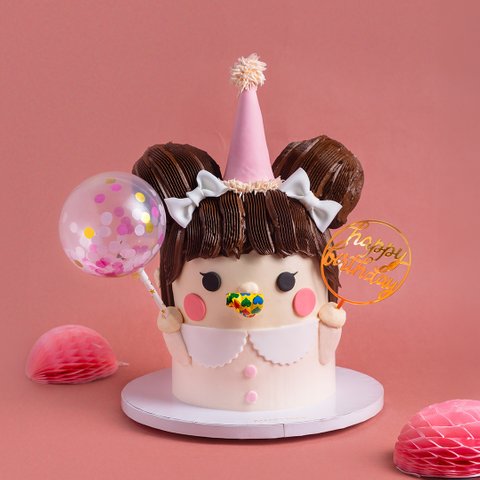 Babygirl Party Horn Cake