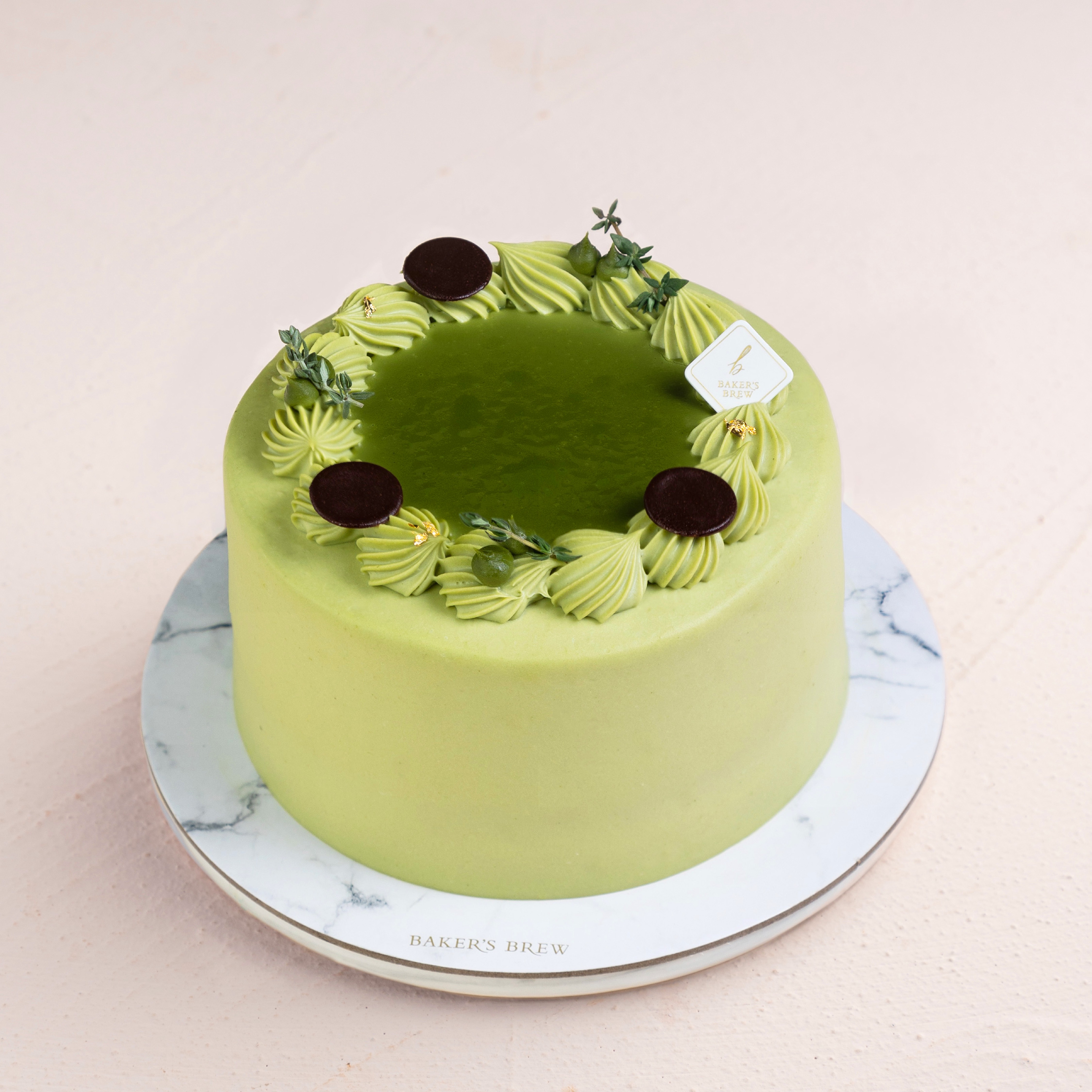 Salty Matcha Cake | Baker's Brew | Online Cake Delivery Singapore