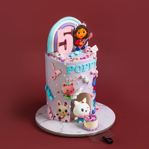 Gabby's Dollhouse Peek-a-Boo Cake