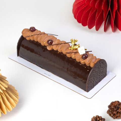 Blackforest Yule Log Cake (Large)