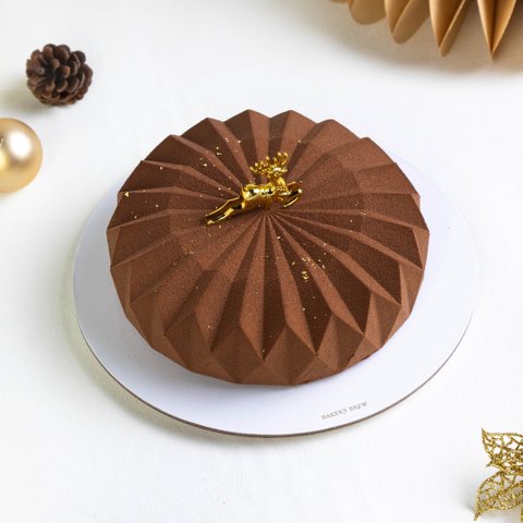 Rum & Raisin Origami Cake (with Alcohol)