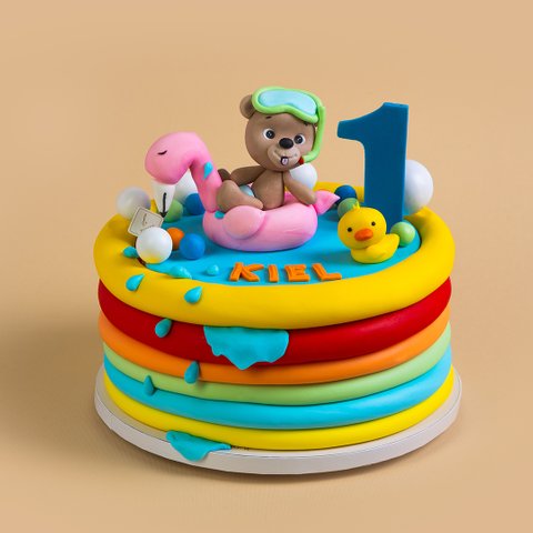 Pool Party Cake