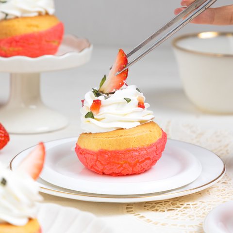 Strawberry Basil Choux