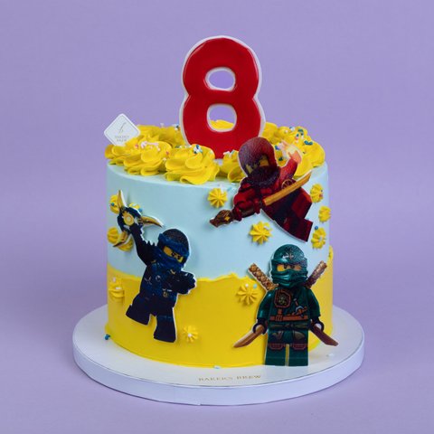 Ninjago Cartoon Kids Cake