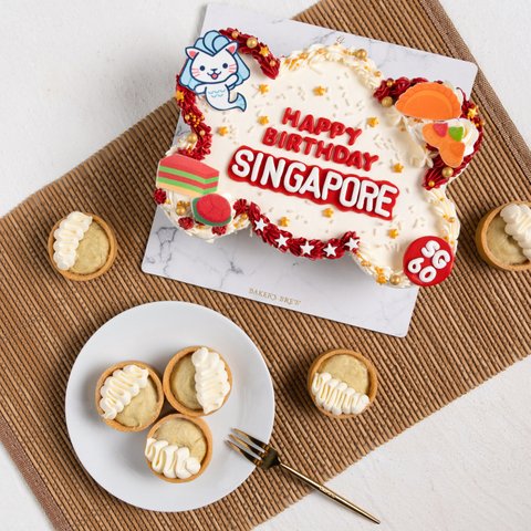 SG60 Pull Apart Cupcakes + Durian Tarts Bundle [National Day Special]