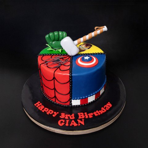 Avengers Assemble Kids Cake