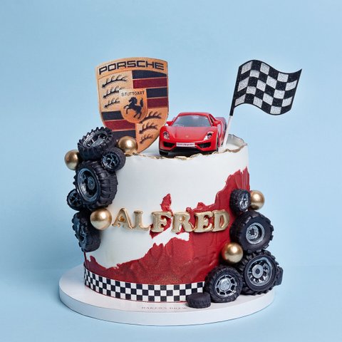 Porsche Car Cake