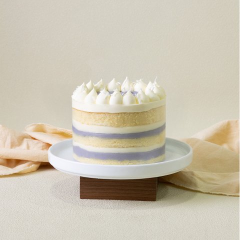 Taro Coconut Victoria Naked Cake