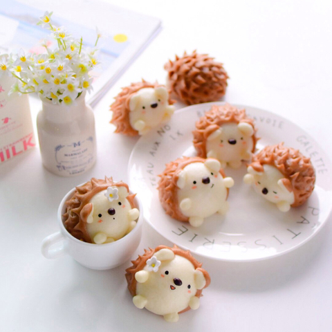 Steamed Hedgehog Bao (Little Miss Bento) 5