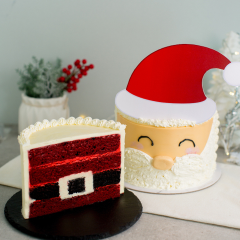 Santa Surprise Red Velvet Cake 6