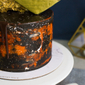 Rustic Burnt Orange Marble | Customised Cakes Singapore | Baker's Brew