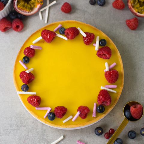 Passionfruit Raspberry Tart 4