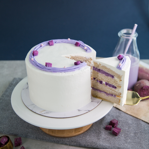 Purple Sweet Potato Soy Milk Cake 7