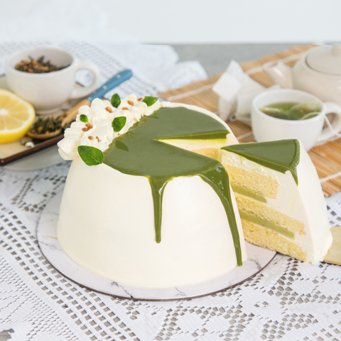 Yuzu Genmaicha Cake 5