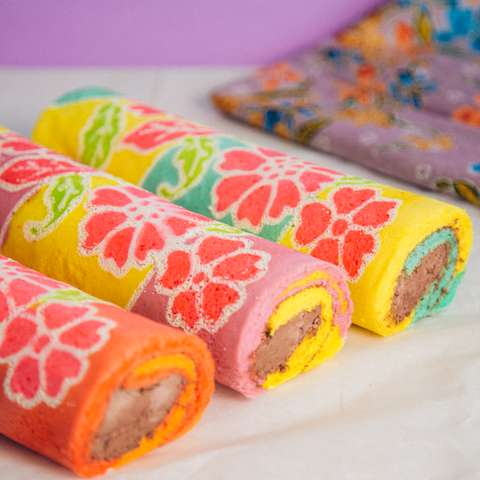 Pastel Batik Swiss Roll 12