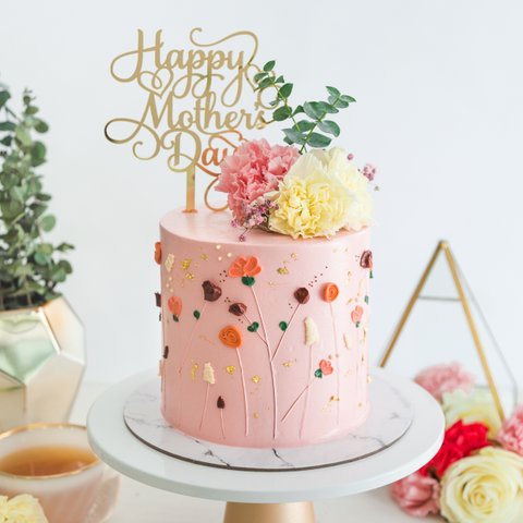 Mother's Day Floral Garden Cake