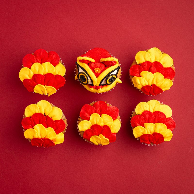 Lion Dance Cupcakes | Online Cupcake Delivery Singapore | Baker