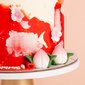 Concrete Longevity in Red | Customised Cakes Singapore | Baker's Brew