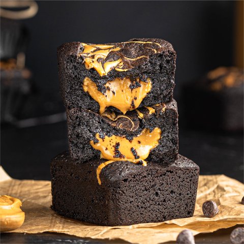 Blackout Brownies - Peanut Butter (Box of 4)