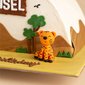 Half Cake Desert Safari Animals | Online Cake Delivery Singapore | Baker's Brew