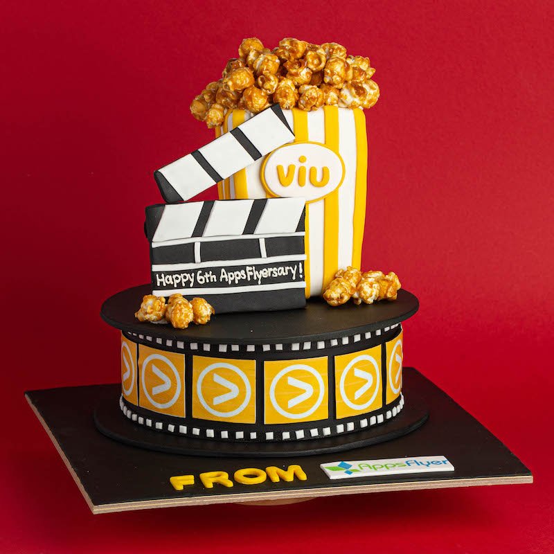 Cinema Popcorn Corporate Cake 