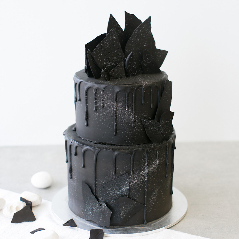Black Drip Shards Two Tier