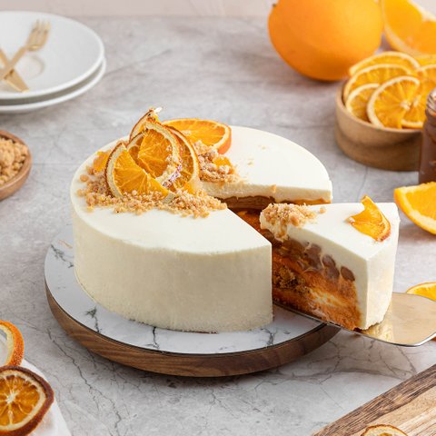Orange Caramel Mousse Cake 12