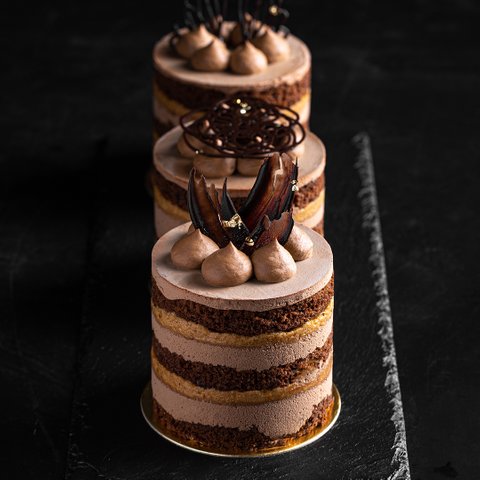 Dark Chocolate Peanut Butter Petite Cakes 7